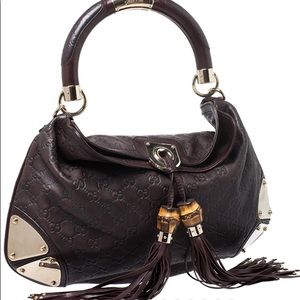 Gucci brown leather Indy bag